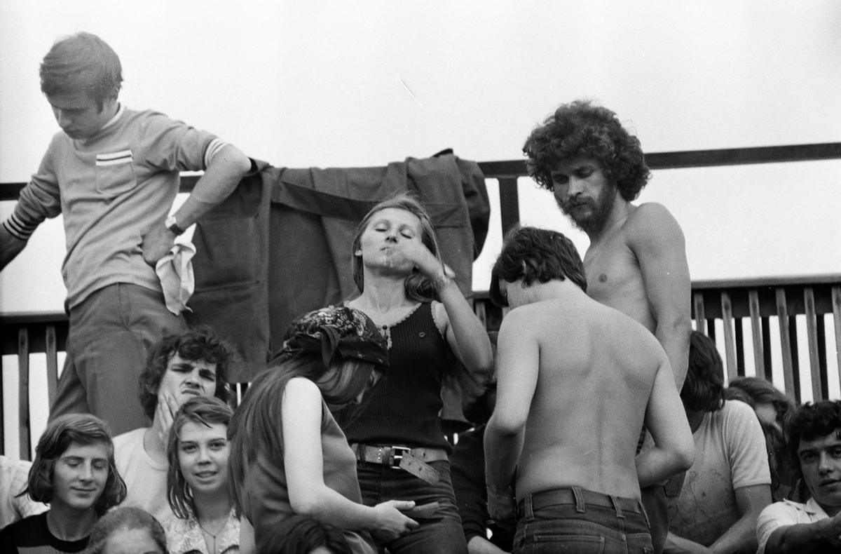 DVTK-stadion, Rockfesztivál, 1973. Fortepan / Gyulai Gaál Krisztián